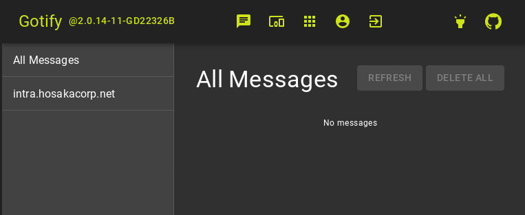 Internal notifications and push messages